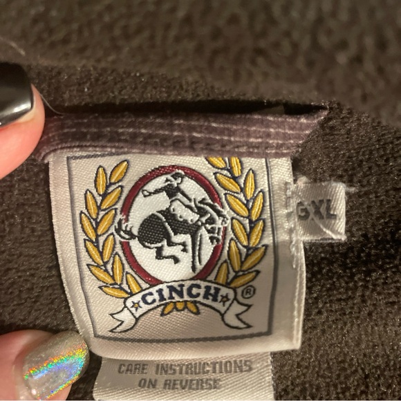 Cinch Men's Bonded Outdoors Zip Vest 3XL EUC Cowboy Core Rodeo Western - Picture 7 of 8